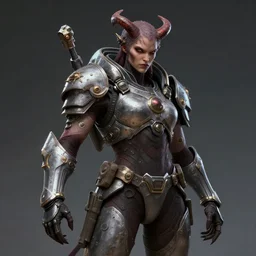 badass space warrior, artstation, demonic concept art, hyper-realism, artstation