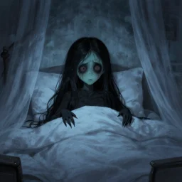 a scary creature is under my bed.
