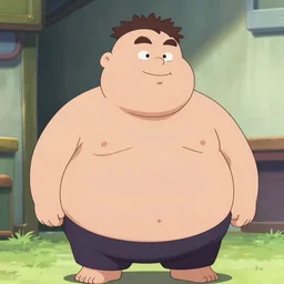 fat chuck makes an appearance in anime meme