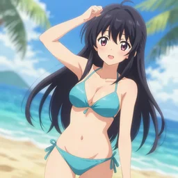Bikini anime girl