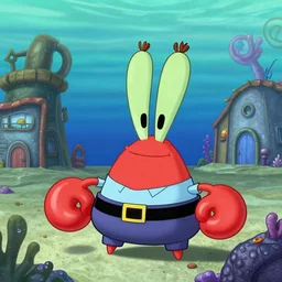Krusty krab spotted in a underwater town, HDR, digital art, detailed