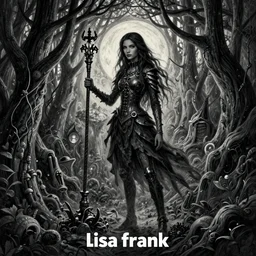 lisa frank, kinkade, visionary art, dark fantasy art, high detail, trending on artstation