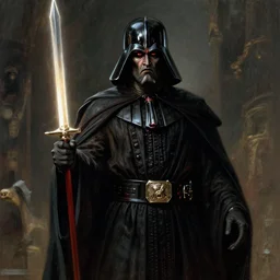 an ancient evil sith lord. art by gaston bussiere.