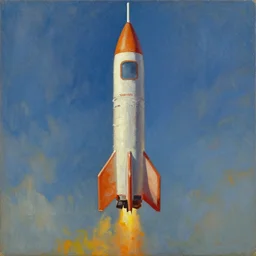 rocket, ilsted, oil on canvas