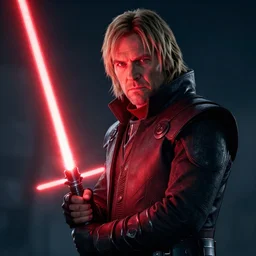 a portrait of director krennic from rogue one wielding a red lightsaber, cinematic, realistic, raytracing, hdr, 8 k
