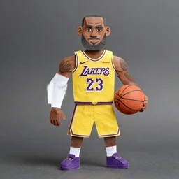 lebron james paper craft