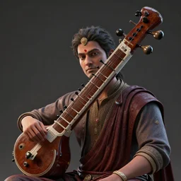 indian sitar, masterpiece. rendered in blender, ultra realistic, smooth shading, ultra detailed, high resolution, cinematic, unreal 6, perfect face, cyberpunk, fine details, studio lighting, subtle shadows, art by katsuya terada, photorealism, hyper realism, octane render, hyper detailed, canon eos r 3, f / 1. 4, iso 2 0 0, 1 / 1 6 0 s, medium shot, 8 k, raw, unedited, in - frame,, - h 5 7 6