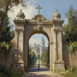 the Gates of Heaven highly detailed digital painting