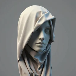 sculpture of 🤖 made of cloth, hiperrealism, artstation, octane render, detailed
