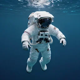 an astronaut floating under water,endless,infinite,digital art,ultra realistic,ultra detailed,art by greg rutkowski,hyperdetailed,cg society,4k