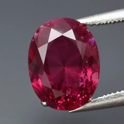 an 8 k photograph of a multifaceted ruby. volumetric lighting and sub surface scattering. light is on the right