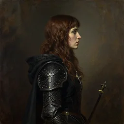 side profile painted portrait by thomas blackshear, imogen poots as nod - gothic templar, gloomhaven, by craig mullins, greg manchess, raymond swanland, anders zorn, by bayard wu, huang guangjian, greg rutkowski, jesper ejsing
