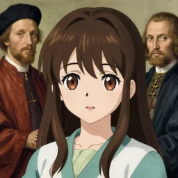 character from touhou project, painting by robert campin, albrecht durer, hugo van der goes, anime girl, beautiful, cute, face detail, sharp focus, highly detailed, classic painting