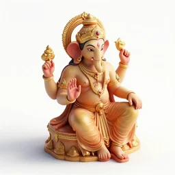 3d render, Indian Gods, Unreal engine, white background, Isometric 8k