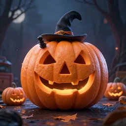 halloween trick or treating, octane, render, 8 k, rendered in cinema 4 d, 8 k 3 d, zbrush, volumetric light, lightrays, cinematic, atmospheric, octane render, filmic, cryengine