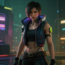 modified human in the style of the cyberpunk 2 0 7 7 trailer from 2 0 1 5