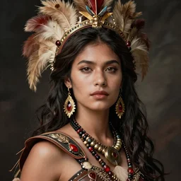 portrait of a savage warrior