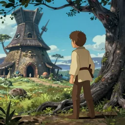 a wholesome animation key shot of luke skywalker exploring dagobah, dark roots, studio ghibli, pixar and disney animation, sharp, disney concept art watercolor illustration by mandy jurgens and alphonse mucha and alena aenami, pastel color palette, bloom!!, dramatic lighting