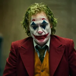 film still of boris johnson as joker in the new joker movie, 4 k