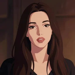 portrait of monica bellucci with wild hair, clean cel shaded vector art, toon shading, behance, hd by lois van baarle, artgerm, helen huang, by makoto shinkai and ilya kuvshinov, rossdraws, illustration