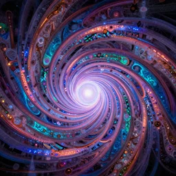 the pulsating fractal portal at the psychedelic event horizon directed by col price, trending on artstation