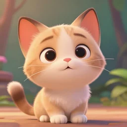 An extremely cute kitten as a cartoon character in a Disney animated film; masterpiece; f/1.4; 90mm