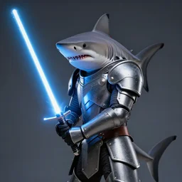 portrait of a thresher shark wearing armor holding a lightsaber, dramatic light, sharp, detailed face, magazine, press, photo, steve mccurry, david lazar, canon, nikon, focus