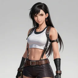 head to toe shot of tifa lockhart, concept art trending onartstation