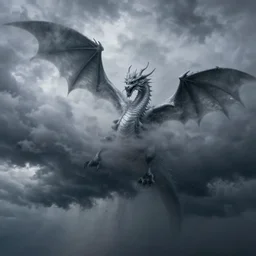 stormclouds with dragon