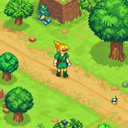A Link to the Past as isometric pixel art