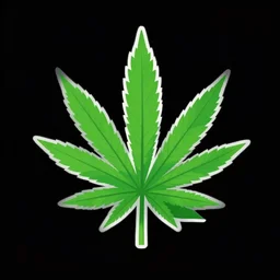 Weed logo illustration, marijuana icon, vector design, company artstyle