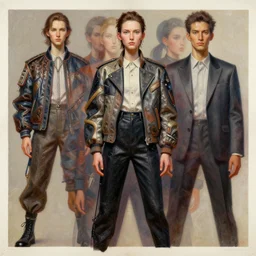 3 d, fashion model looks into the frame, poster art, intricate oil painting, high detail, figurative art, multiple exposure, poster art, 3 d, by stanley kubrick and tooth wu and wlop and beeple