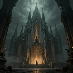 old gothic cthulhu temple in r'lyeh by brothers hildebrandt, ultrarealistic, cinematic, octane render, trending on artstation, 8 k