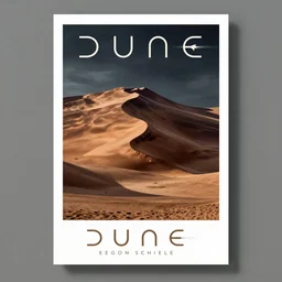 a poster for dune by egon schiele