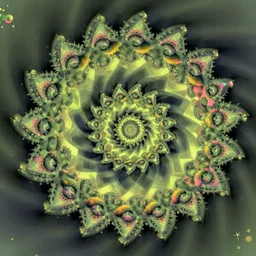 digital render of a mandelbrot fractal. flat colours. mathematics. detailed. deviantart. recursive. maths.