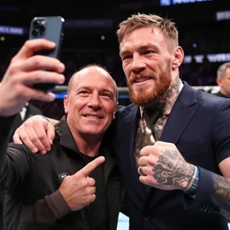 Conor Mcgregor taking selfie with fan