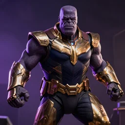 Jesus playing Thanos in avengers, cinematic lighting