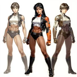 Greg manchess, Frank frazetta, android 18, concept art, trending on artstation