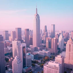 photo of a dreamcore city