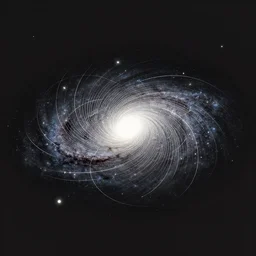 a minimalistic illustration of a milky way galaxy, minimalism, voroni diagram, trending on artstation, 4 k