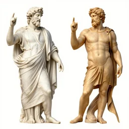 zeus et jupiter in arte graphicali recenti depictum, illustrem insignem indolem designans, art of older deities
