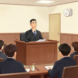 bong testifying in court, courtroom sketch