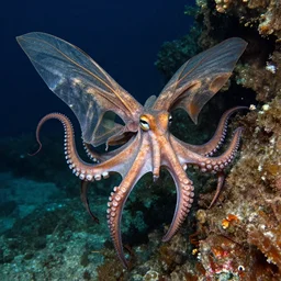 winged octopus