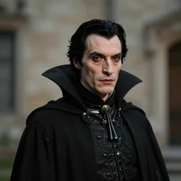 a portrait of Dracula, victorian, depth of field, soft light, ominous, realistic, octane, photorealistic, detailed, 8k