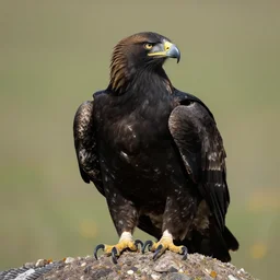 a two - handed black eagle