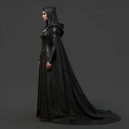 side profile concept art by thomas blackshear, imogen poots as a neo - gothic templar, octane render, matte painting, by and hsiao ron chen, artgerm, lawren harris, eve ventrue, magali villeneuve, jeremy lipkin, rob rey, christophe vacher
