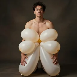 photo of man with stupid looking balloon pants