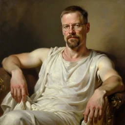 beautiful oil matte portrait painting, walter white as a lounging grecian, art by anders zorn, wonderful masterpiece highly detailed, beautiful cinematic light deep focus, elegant, digital painting, smooth, sharp focus, golden ratio, dramatic illumination, ultra realistic, 8 k, art by artemisia lomi gentileschi and caravaggio