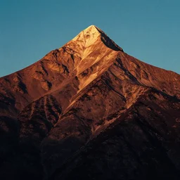 a mountain, 1 9 6 0 s technicolor, surrealism, rimming light