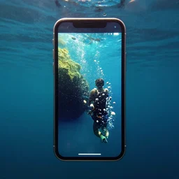 a iphone underwater